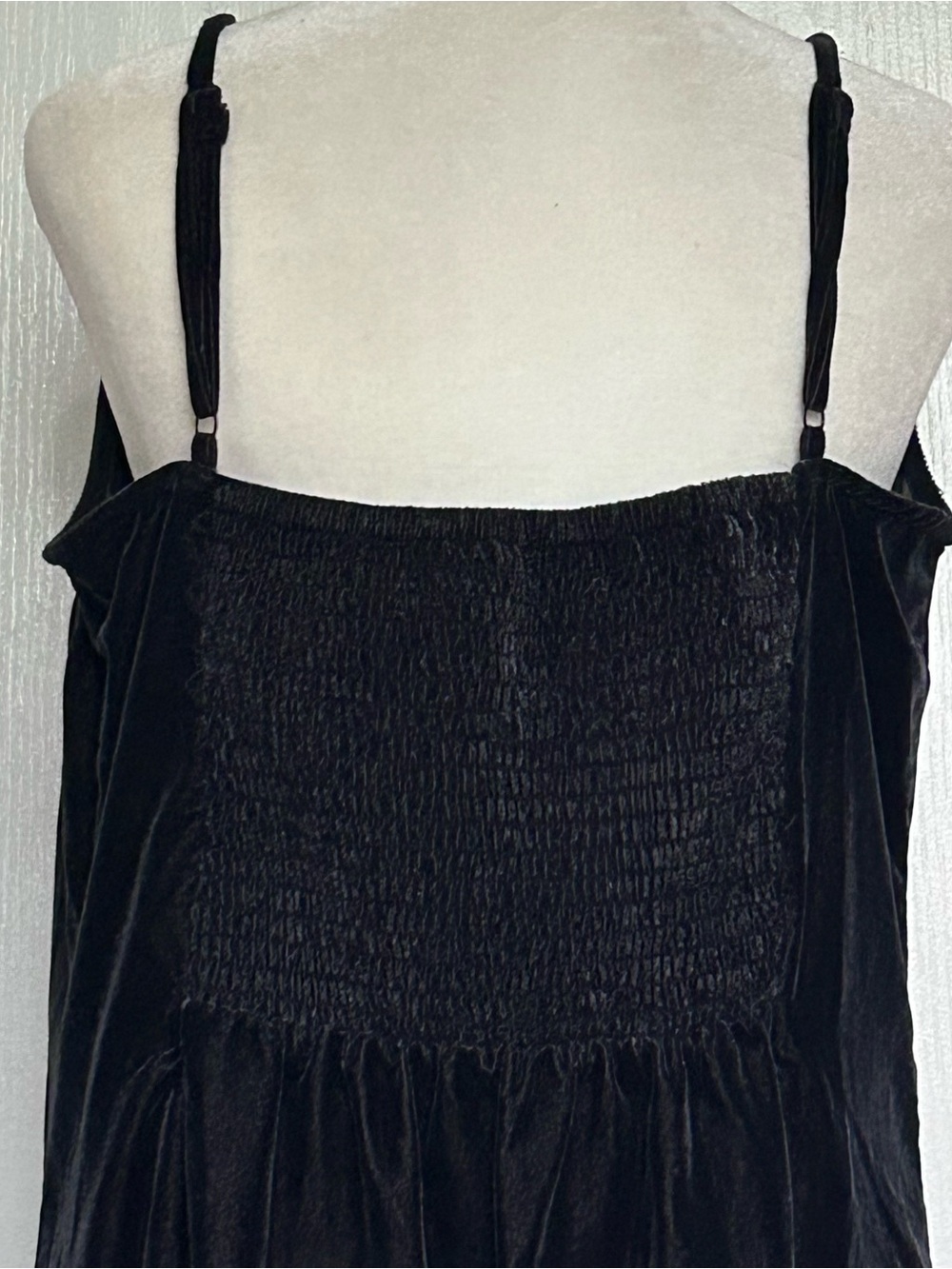 Old Navy Velvet Slip Dress with Side Slit Midnight Blue Size Large - Picture 6 of 9
